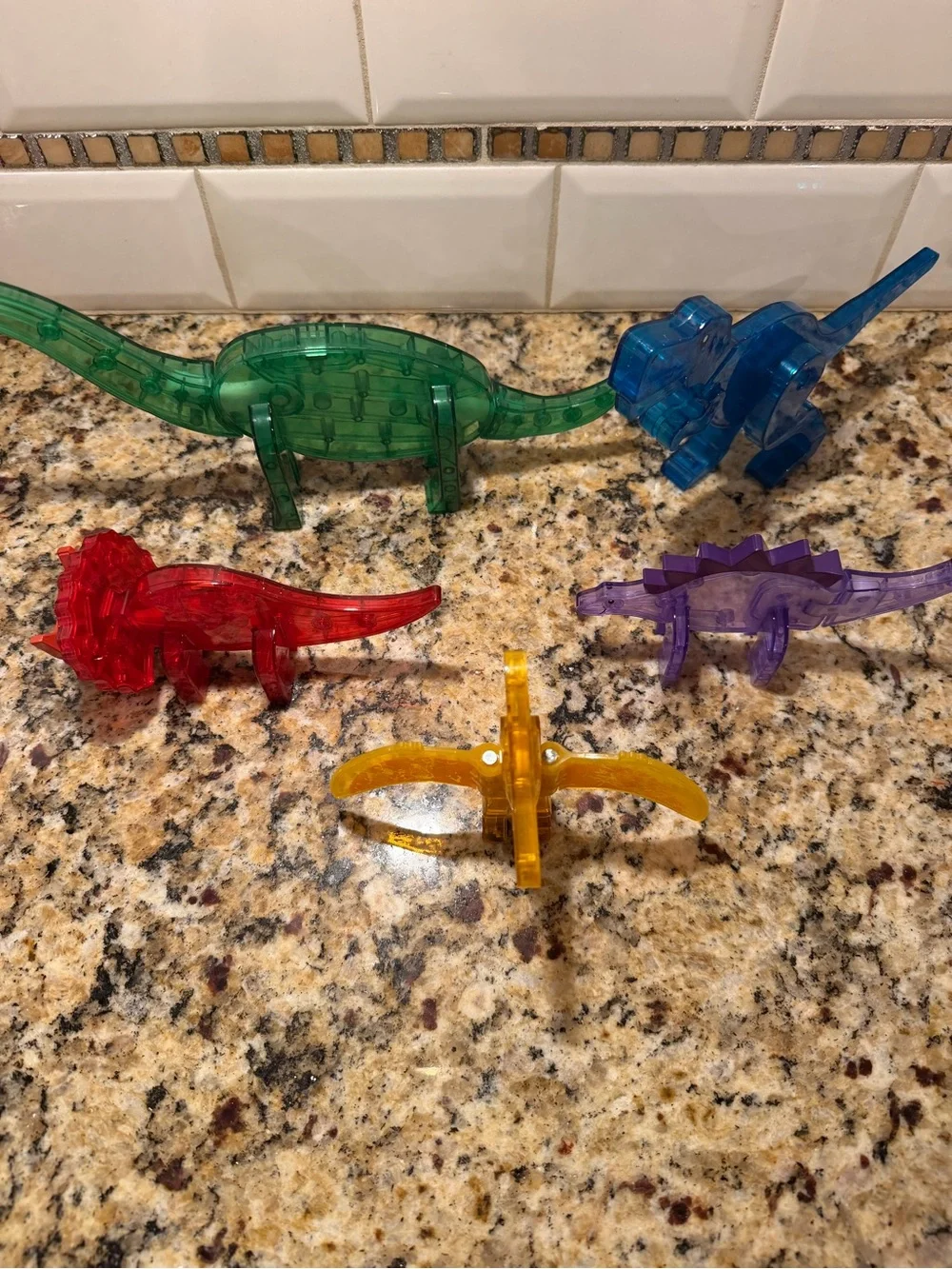 MAGNA-TILES Dino World 5-Piece Magnetic Dinosaur Figures Replacement Lot